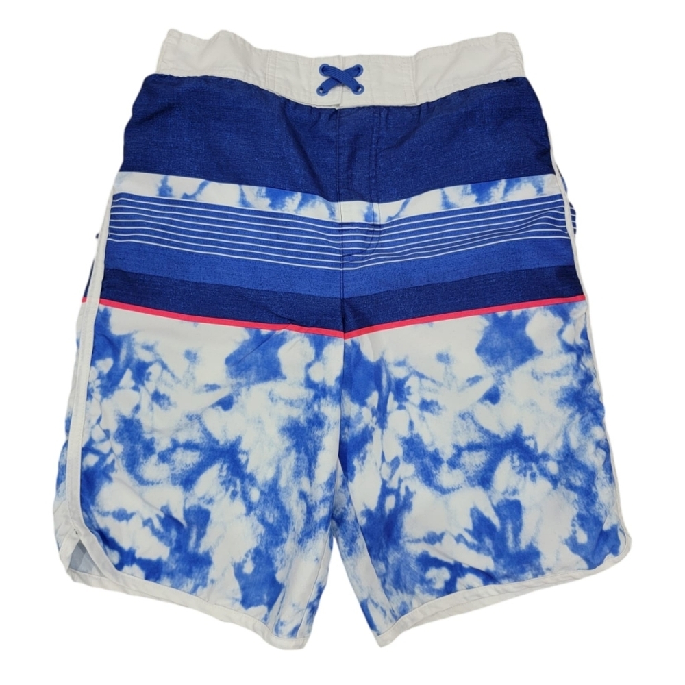 (B) Boys Swim Trunks Blue/White